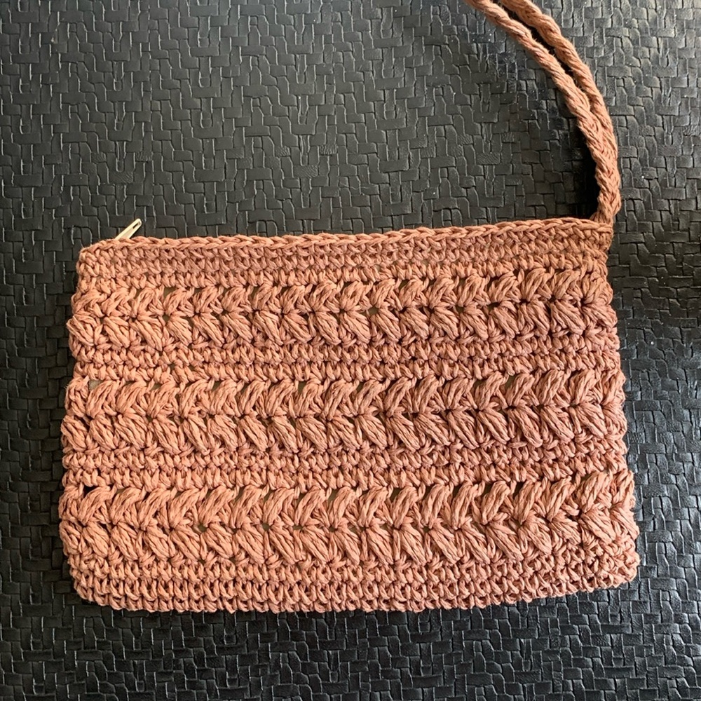 Pink Eco Friendly Woven Wristlet- Never used-